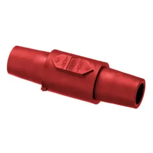 HUBBELL HBLDFR Single Pole Connector Double Female Red | AF7BFX 20TT29