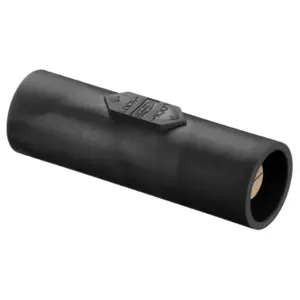 HUBBELL HBLDMBK Single Pole Connector Double Male Black | AF7BGA 20TT32