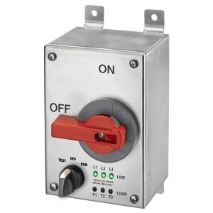 HUBBELL WIRING DEVICE-KELLEMS HBLDS6SSPJ Enclosed Disconnect Switch, With Led, 60 A, Stainless Steel | CE6TRR