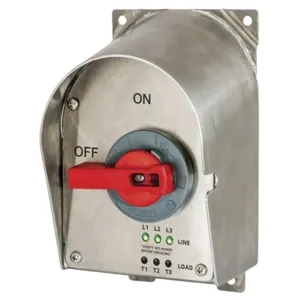 HUBBELL WIRING DEVICE-KELLEMS HBLDS6SSRPAC Enclosed Disconnect Switch, With Led, 60 A, Stainless Steel | CE6TRZ