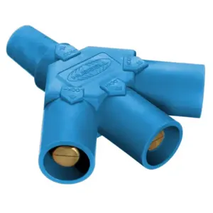 HUBBELL HBLF3MBL Single Pole Connector Tri Tap Blue | AF7BGK 20TT41