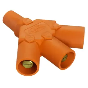 HUBBELL HBLF3MO Single Pole Connector Tri Tap Orange | AF7BGN 20TT44