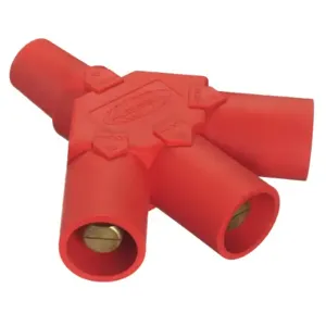 HUBBELL HBLF3MR Single Pole Connector Tri Tap Red | AF7BGP 20TT45