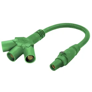 HUBBELL WIRING DEVICE-KELLEMS HBLF3MSGN Adapter, With 3 Way, Soft, Green | BD3VFJ