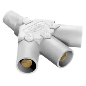 HUBBELL HBLF3MW Single Pole Connector Tri Tap White | AF7BGQ 20TT46