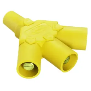 HUBBELL HBLF3MY Single Pole Connector Tri Tap Yellow | AF7BGR 20TT47