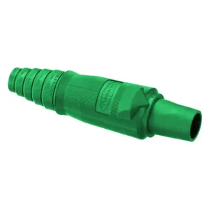 HUBBELL WIRING DEVICE-KELLEMS HBLFBGN Plug Body, Female, Single Conductor, 400 A, Green | AG9LFQ 20TT51