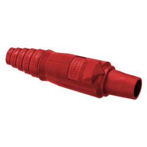 HUBBELL WIRING DEVICE-KELLEMS HBLFBR Plug Body, Female, Single Conductor, 400 A, Red | AG9LFT 20TT53