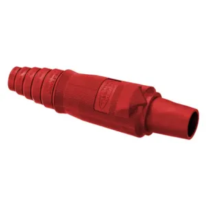 HUBBELL WIRING DEVICE-KELLEMS HBLFBR Plug Body, Female, Single Conductor, 400 A, Red | AG9LFT 20TT53