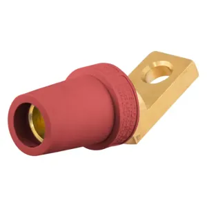 HUBBELL WIRING DEVICE-KELLEMS HBLFOAR Terminal, Angle, Offset, Female, 300 - 400 A, Red | BD3WBR