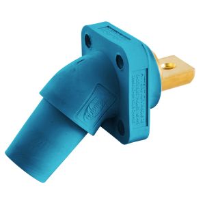 HUBBELL WIRING DEVICE-KELLEMS HBLFRABBL Single Pole Connector, Angle, Buss Connect, 300 - 400 A, Blue | BD3WBT