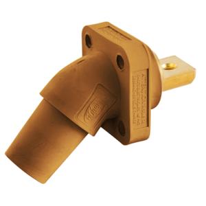 HUBBELL WIRING DEVICE-KELLEMS HBLFRABO Single Pole Connector, Angle, Buss Connect, 300 - 400 A, Orange | BD3YVV