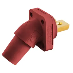 HUBBELL WIRING DEVICE-KELLEMS HBLFRABR Single Pole Connector, Angle, Buss Connect, 300 - 400 A, Red | BD4HZK