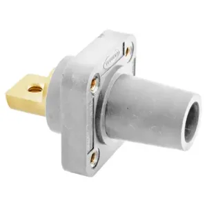 HUBBELL HBLFRBW Single Pole Connector Receptacle White | AF7AQP 20TR83