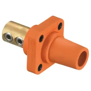 HUBBELL HBLFRO Single Pole Connector Receptacle Orange | AF7BDQ 20TR65