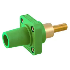 HUBBELL WIRING DEVICE-KELLEMS HBLFRSCEGN Single Pole Connector, Single Conductor, Female, 300 - 400 A, Green | BD3WBV