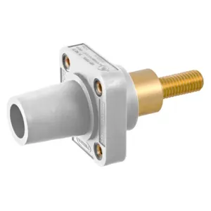 HUBBELL WIRING DEVICE-KELLEMS HBLFRSCEW Single Pole Connector, Single Conductor, Female, 300 - 400 A, White | BD4DAA