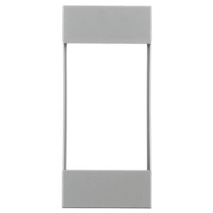 HUBBELL WIRING DEVICE-KELLEMS HBLIMFGY Modular Face Plate, Gray, Snap On | BD3KTX