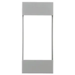 HUBBELL WIRING DEVICE-KELLEMS HBLIMFGY Modular Face Plate, Gray, Snap On | BD3KTX