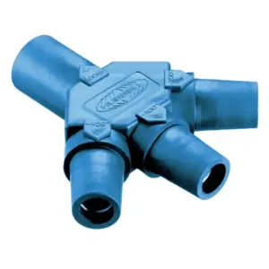 HUBBELL HBLM3FBL Single Pole Connector Tri Tap Blue | AF7BGV 20TT60