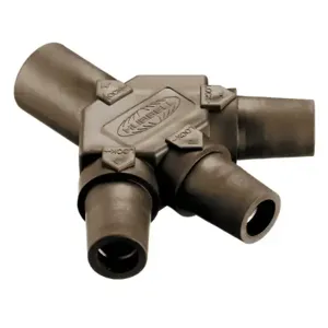 HUBBELL HBLM3FBN Single Pole Connector Tri Tap Brown | AF7BGW 20TT61