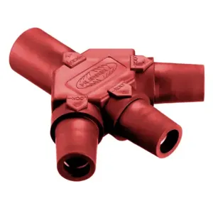 HUBBELL HBLM3FR Single Pole Connector Tri Tap Red | AF7BGZ 20TT64