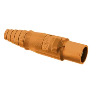 HUBBELL WIRING DEVICE-KELLEMS HBLMBO Plug Body, Male, Single Conductor, 400 A, Orange | AG9LGA 20TT72