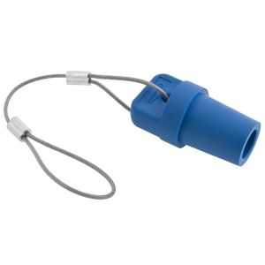HUBBELL WIRING DEVICE-KELLEMS HBLMCAPBL Device Cap, Male, Single Conductor, 300 - 400 A, Blue | AC3XAR 2XB61