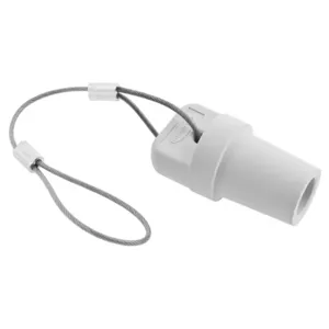 HUBBELL WIRING DEVICE-KELLEMS HBLMCAPW Device Cap, Male, Single Conductor, 300 - 400 A, White | AC3XAV 2XB64