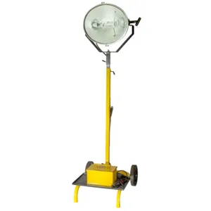 HUBBELL WIRING DEVICE-KELLEMS HBLMH1000 Temporary Job Site Light, 1000 W, Height 5 - 10 Feet | AZ8AHP