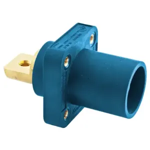 HUBBELL HBLMRBBL Single Pole Connector Receptacle Blue | AF7BEH 20TR86