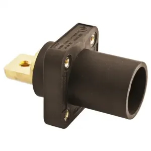 HUBBELL HBLMRBBN Single Pole Connector Receptacle Brown | AF7BEJ 20TR87