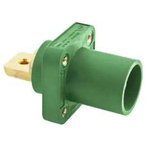 HUBBELL HBLMRBGN Single Pole Connector Receptacle Green | AF7BEK 20TR88