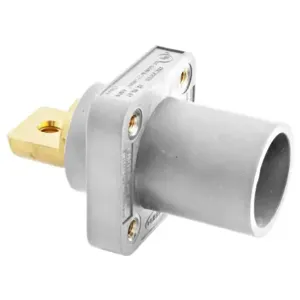 HUBBELL HBLMRBW Single Pole Connector Receptacle White | AF7BEN 20TR91