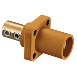 HUBBELL HBLMRO Single Pole Connector Receptacle Orange | AF7BDT 20TR68