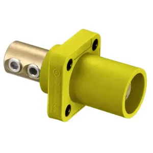 HUBBELL HBLMRY Single Pole Connector Receptacle Yellow | AF7BDU 20TR69