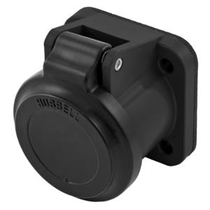 HUBBELL WIRING DEVICE-KELLEMS HBLNCABK Weatherproof Cover, 400 A, Black | BD3XXM