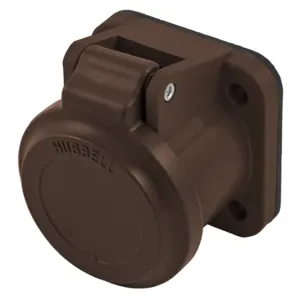 HUBBELL WIRING DEVICE-KELLEMS HBLNCABN Weatherproof Cover, 400 A, Brown | BD3WZW