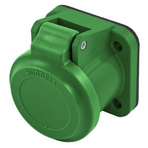 HUBBELL WIRING DEVICE-KELLEMS HBLNCAGN Weatherproof Cover, 400 A, Green | BD3RMG