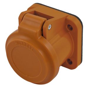 HUBBELL WIRING DEVICE-KELLEMS HBLNCAO Weatherproof Cover, 400 A, Orange | BD3UMY