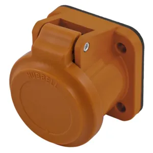 HUBBELL WIRING DEVICE-KELLEMS HBLNCAO Weatherproof Cover, 400 A, Orange | BD3UMY