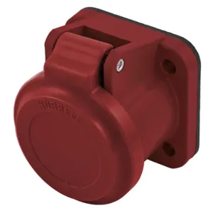 HUBBELL WIRING DEVICE-KELLEMS HBLNCAR Weatherproof Cover, 400 A, Red | BD4HZR