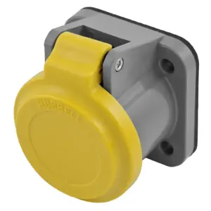 HUBBELL HBLNCY Single Pole Connector Non-Metallic Cover Yellow | AF7BHL 20TT85