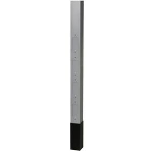 HUBBELL WIRING DEVICE-KELLEMS HBLPPO12A Service Pole 12Ft 2 inch Gray with Divider | AB2NDA 1MXR8