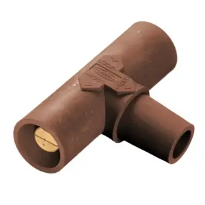 HUBBELL HBLPTBN Single Pole Connector Parallel Tee Brown | AF7BHP 20TT89