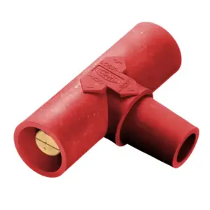 HUBBELL HBLPTR Single Pole Connector Paralleling Tee Red | AF7BHT 20TT92