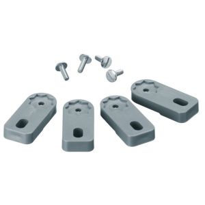 HUBBELL WIRING DEVICE-KELLEMS HBLRFT2 Mounting Feet, Grey, 10 Pack | BD2GBZ