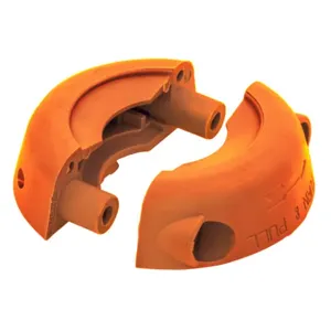 HUBBELL WIRING DEVICE-KELLEMS HBLTL3CCOR Cord Clamp, Locking, Size 3, Orange | BD3UND