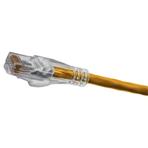 HUBBELL WIRING DEVICE-KELLEMS HC5EOR07 Patch Cord, Cat 5E, Slim, 7 Ft Length, Orange | CE6PAX