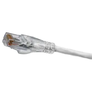 HUBBELL WIRING DEVICE-KELLEMS HC5EW20 Patch Cord, Cat 5E, Slim, 20 Ft Length, White | CE6PCK